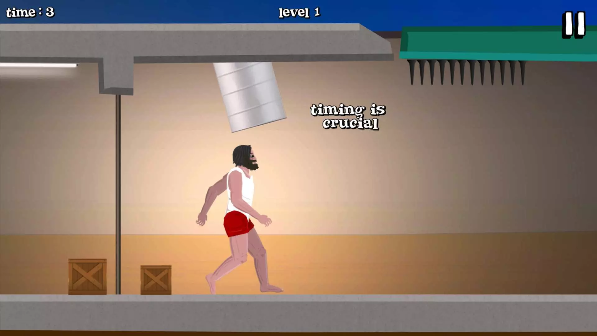 Ảnh 4 của Tải game Short Life Mod APK 4.4 (Vô Hạn Tiền) Cảnh tượng nhân vật Short Life vượt qua cạm bẫy sắc nhọn