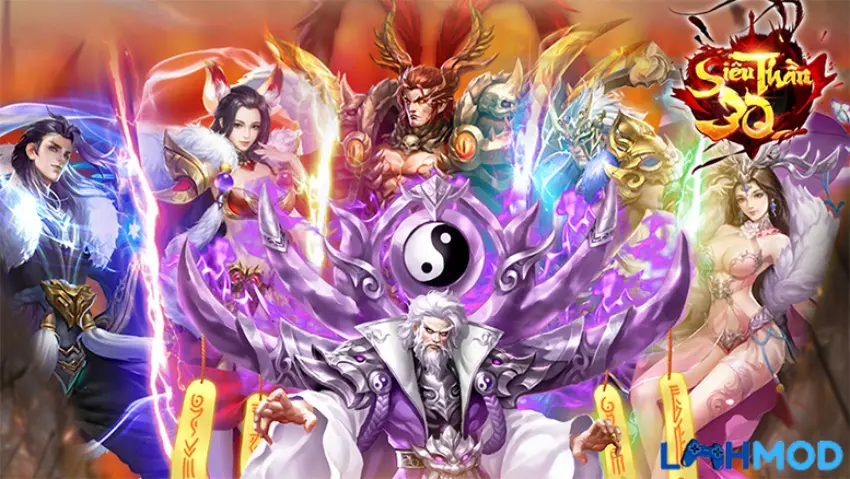 Ảnh 3 của Tải Siêu Thần 3Q Apk 1.0.504 cho Android Giao diện chiến đấu với các tướng trong Siêu Thần 3Q