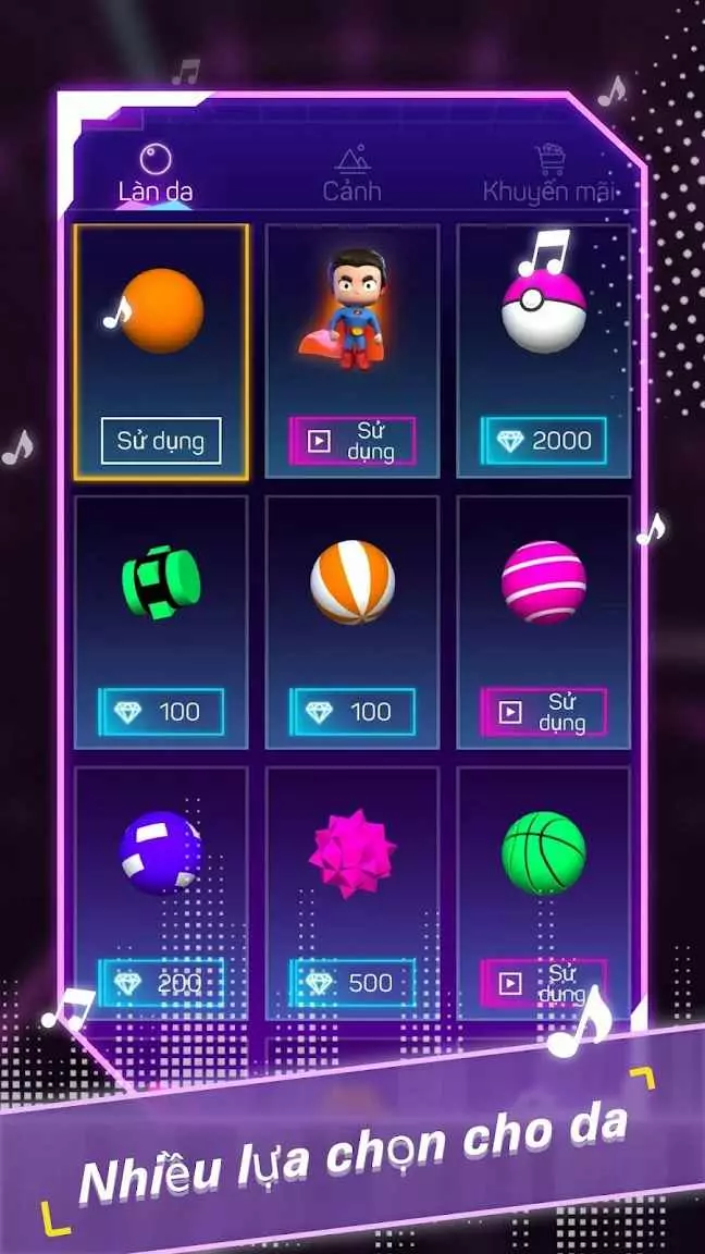 Ảnh 5 của Smash Colors 3D Mod APK v1.1.51 (Vô Hạn Tiền, Mở Khóa VIP) Bộ sưu tập các loại bóng và nhân vật khác nhau trong Smash Colors 3D Mod