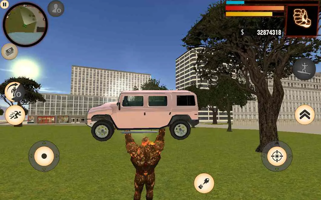 Ảnh 1 của Tải game Stone Giant Mod APK 2.4.3 (Kỹ Năng Không Giới Hạn) Nhân vật chính biến hình thành người đá khổng lồ với sức mạnh vô song