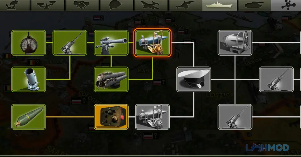 Ảnh 3 của Tải Strategy Tactics 2 Mod Apk 2.0.8 (Vô hạn tiền,điểm,tài nguyên) cho Android iOs Giao diện game Strategy & Tactics 2 với các chỉ số kinh tế và quân sự