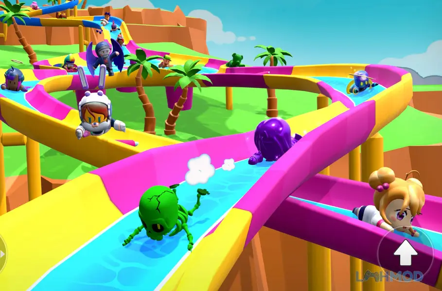 Ảnh 3 của Stumble Guys Mod Apk (Unlimited Money/Gems) v0.87.5 Thư viện tùy chỉnh nhân vật Stumbler với nhiều skin và biểu cảm