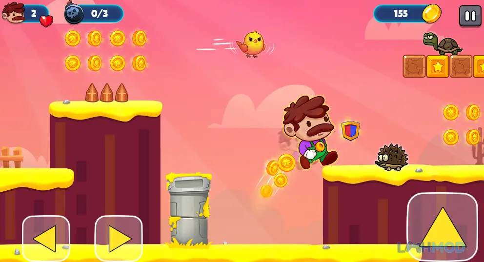 Ảnh 3 của Tải game Super Bro Adventure Run Game Apk 3.1 cho Android iOs Cảnh mở đầu game Super Bro Adventure Run với các nhân vật quen thuộc