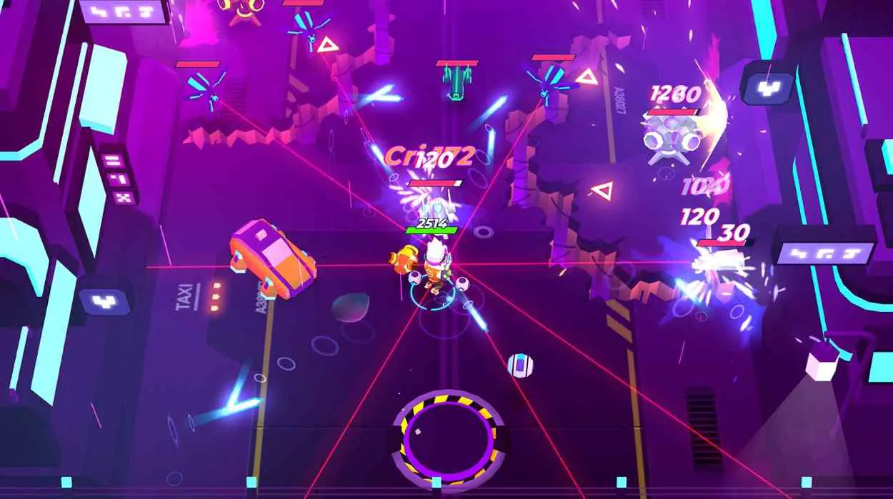 Ảnh 2 của Tải game Super Clone Mod APK 7.0 (Bất tử) Chiến binh Super Clone đang bay và bắn súng Plaze vào kẻ địch