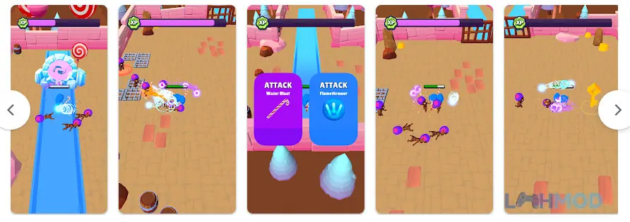 Ảnh 3 của Tải Super Tower Explorer Apk 0.2 cho Android iOs Cảnh chiến đấu trong Super Tower Explorer mod apk