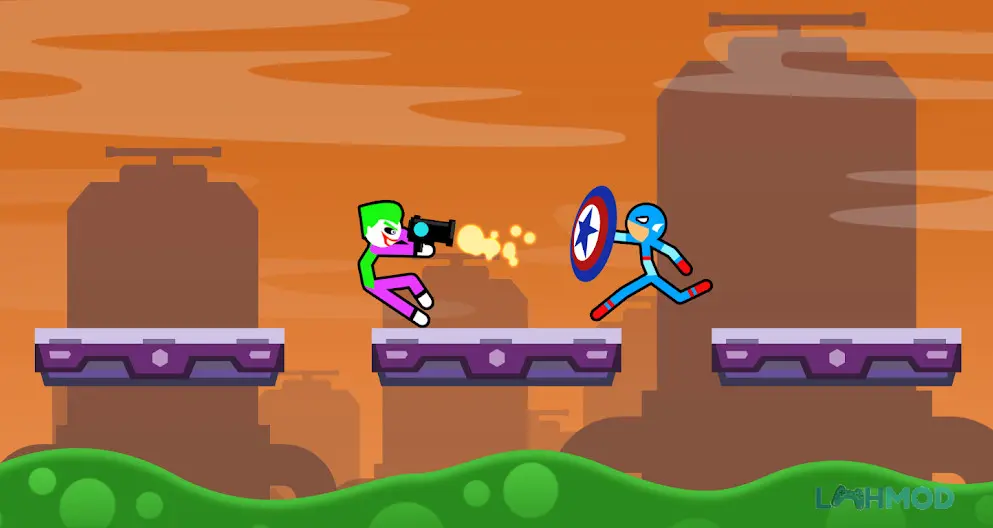 Ảnh 2 của Tải Supreme Spider Stickman Warriors Apk 1.9 cho Android iOs Supreme Spider Stickman Warriors cảnh chiến đấu