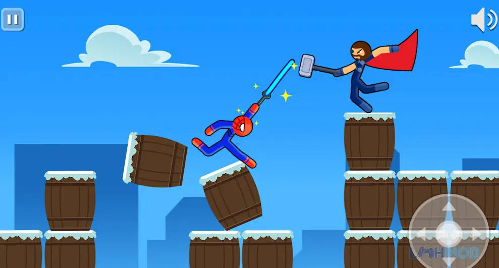 Ảnh 3 của Tải Supreme Spider Stickman Warriors Apk 1.9 cho Android iOs Supreme Spider Stickman Warriors với nhiều chế độ chơi