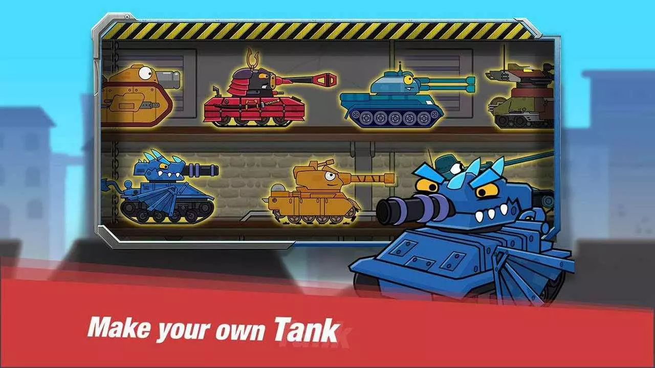 Ảnh 2 của Tải game Tank Hero Mod APK 1.9.7 (Bất tử, onehit, quà tặng) Xe tăng chiến đấu với hiệu ứng cháy nổ đẹp mắt