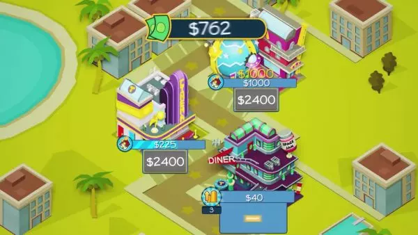 Ảnh 3 của Tải trò chơi Taps to Riches MOD APK 2.84 (vô hạn tiền) cho Android iOs Giao diện quản lý doanh nghiệp trong Taps to Riches với các tùy chọn nâng cấp