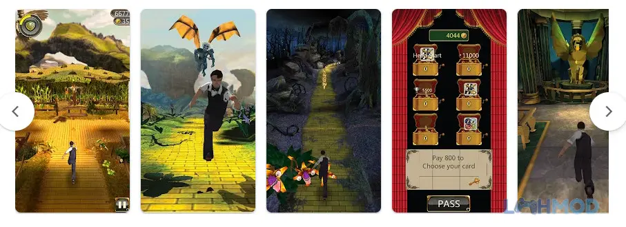 Ảnh 4 của Tải Temple 3D Endless Run Apk 1.1 cho Android iOs Nhân vật game đang đối mặt với chướng ngại vật và thu thập tiền xu