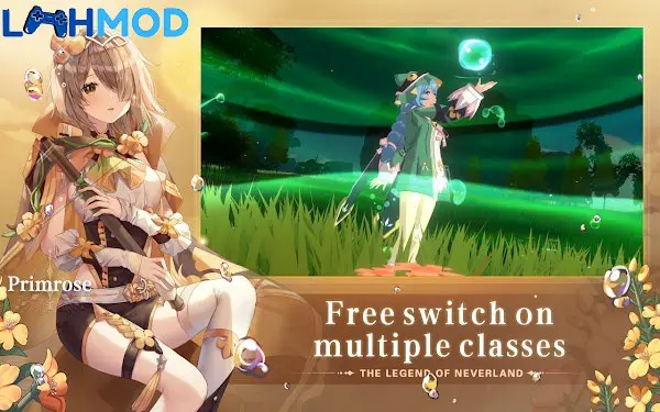 Ảnh 2 của The Legend of Neverland MOD APK 1.16.23060927 (Di chuyển nhanh) Một nhân vật đang cưỡi trên một con thú bay trong The Legend of Neverland