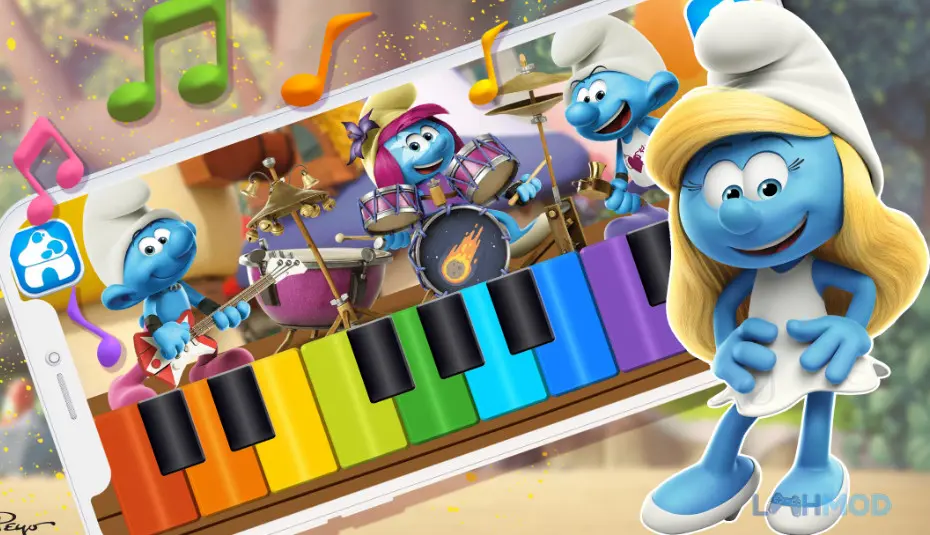 Ảnh 4 của Tải The Smurfs-Educational Games Apk v0.7.2 cho Android iOs Các nhân vật Smurfs trong môi trường học tập tương tác