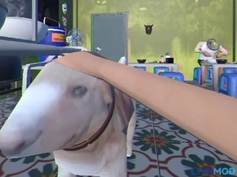 Ảnh 3 của Tải Tiệm Phở Của Anh Hai APK v1.0.4 Miễn Phí Chú chó vàng đang giúp Anh Hai trong việc quản lý tiệm phở