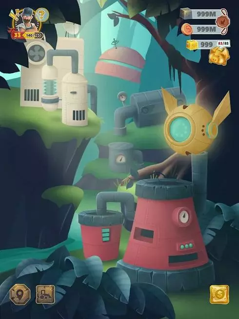 Ảnh 2 của Tải game Trash Tycoon Mod APK 0.7.4 (Vô Hạn Vàng) Giao diện tải game Trash Tycoon Mod với các tùy chọn