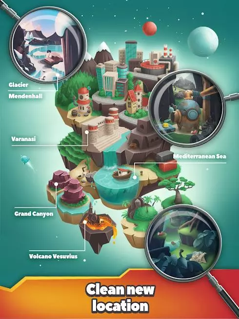 Ảnh 4 của Tải game Trash Tycoon Mod APK 0.7.4 (Vô Hạn Vàng) Màn hình nâng cấp cỗ máy xử lý rác trong game