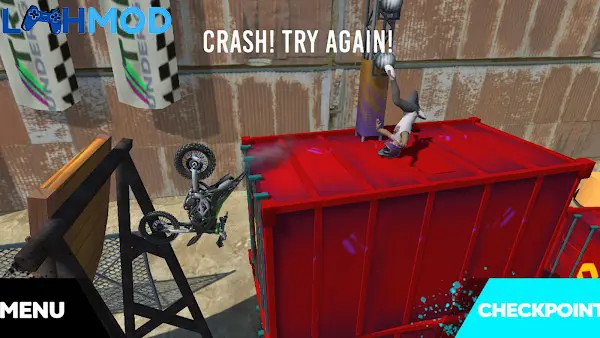 Ảnh 4 của Tải Trial Riders APK 0.506 b15 cho Android iOS Giao diện menu game Trial Riders với các tùy chọn và thông số