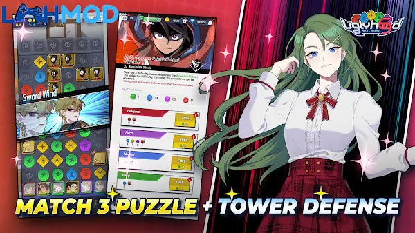 Ảnh 3 của Tải Uglyhood Puzzle Defense APK 1.13.11 cho Android iOS Uglyhood Puzzle Defense gameplay 2