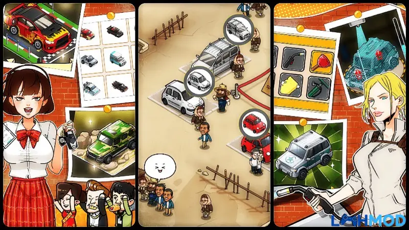 Ảnh 3 của Tải Used Car Tycoon Game Mod Apk 23.1.0 (Vô hạn tiền/ Mở khóa) Hình ảnh một chiếc xe đã được nâng cấp hoàn chỉnh với các chi tiết độc đáo