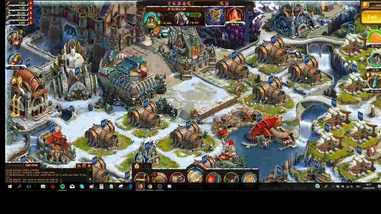 Ảnh 3 của Vikings: War of Clans Mod APK v6.4.0.1114 (Mua sắm miễn phí) Cảnh quân đội Vikings đang giao tranh ác liệt trên chiến trường