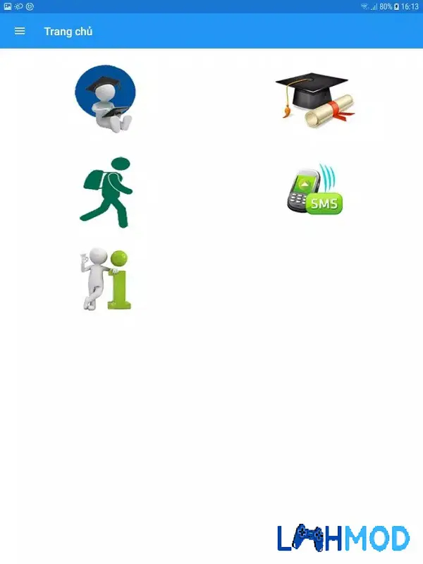 Ảnh 2 của Tải VNPT School tra cứu điểm 2022-2023 Apk Android iOS Người dùng đang tương tác với giao diện VNPT SCHOOL trên điện thoại