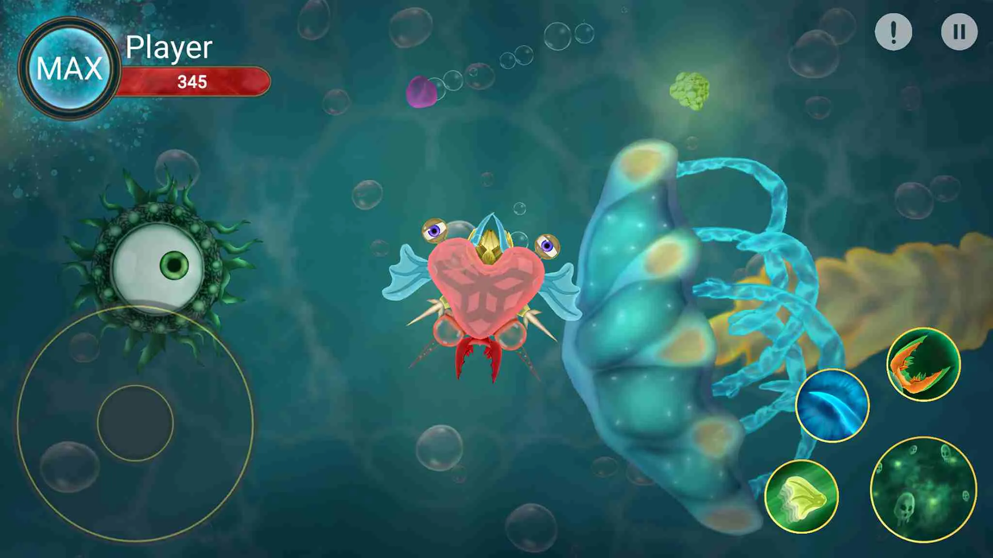 Ảnh 5 của Tải game World of Microbes Mod APK 0.2.16 (Vô Hạn Tiền) Giao diện điều khiển World of Microbes Mod