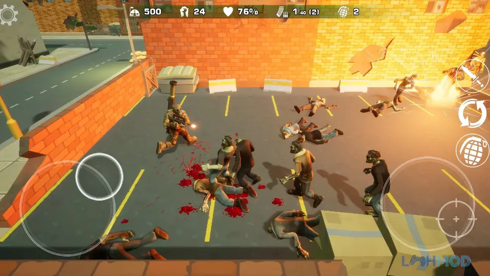 Ảnh 3 của Tải Zombie Defence Force Apk 1.0 cho Android iOs Cảnh người chơi xây dựng căn cứ phòng thủ chống lại zombie