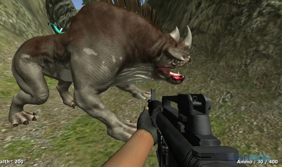 Ảnh 2 của Tải Zombie Monsters 2 Basement Apk 5.08 cho Android iOs Nhân vật chính đang đối mặt với zombie trong hầm ngầm tối tăm