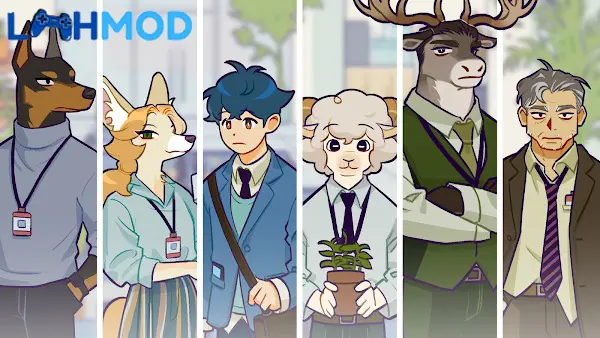 Ảnh 4 của Tải A Story of A Company MOD APK 1.0.5 (Vô hạn tiền) Android iOS Một cảnh khác trong A Story of A Company, nhân vật chính đang ở một văn phòng