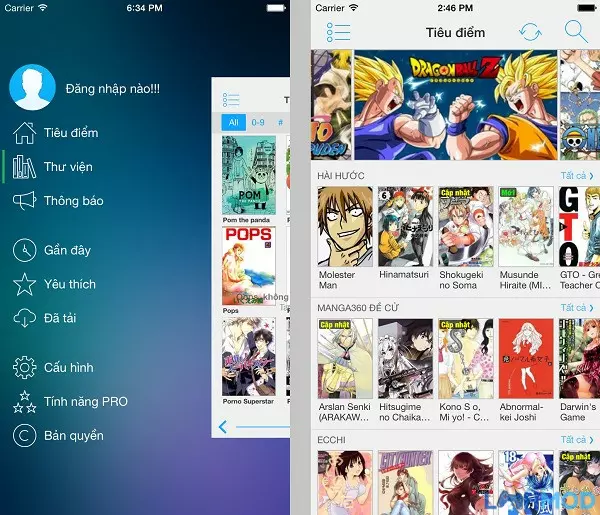 Ảnh 3 của App Đọc Truyện A3manga Miễn Phí – Hot Nhất 2025 Kho truyện tranh đa dạng của A3manga với nhiều thể loại