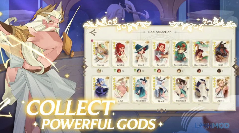Ảnh 2 của Tải Ancient Gods Mod Apk v1.17.0 (Free Shopping, God Mod, Energy) cho Android iOs Ancient Gods Card Battle Gameplay 1
