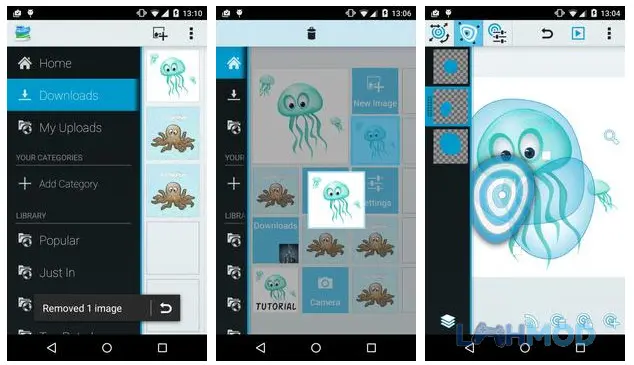 Ảnh 2 của Tải ứng dụng AndWobble Apk 2.8.18 cho Android iOs Một người đang thao tác trên điện thoại với giao diện ứng dụng AndWobble