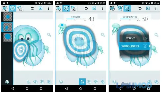 Ảnh 4 của Tải ứng dụng AndWobble Apk 2.8.18 cho Android iOs Người dùng đang xem lại thành quả của mình sau khi tạo ảnh động trên AndWobble
