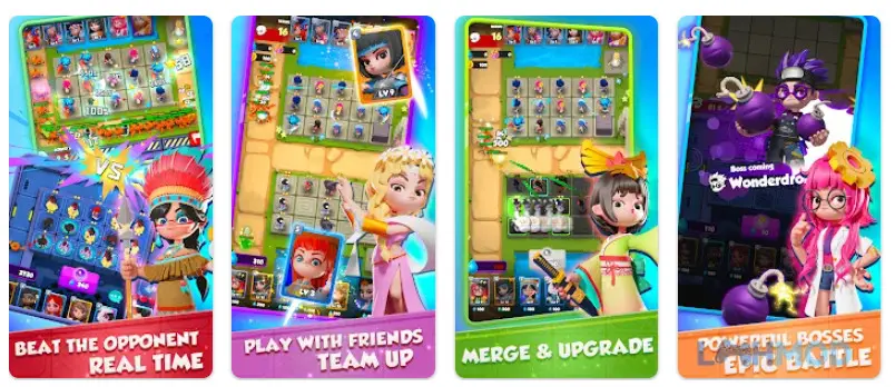 Ảnh 2 của Tải Angel Arena Casual TD Mod Apk 1.85 (Miễn phí phần thưởng) cho Android iOs Hình ảnh gameplay Battle Angels Mod APK