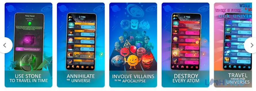 Ảnh 3 của Tải Annihilation Mod Apk 1.0.1004 (Free Nâng cấp) cho Android iOs Thực hiện hủy diệt vũ trụ trong Annihilation Idle Game Mod Apk