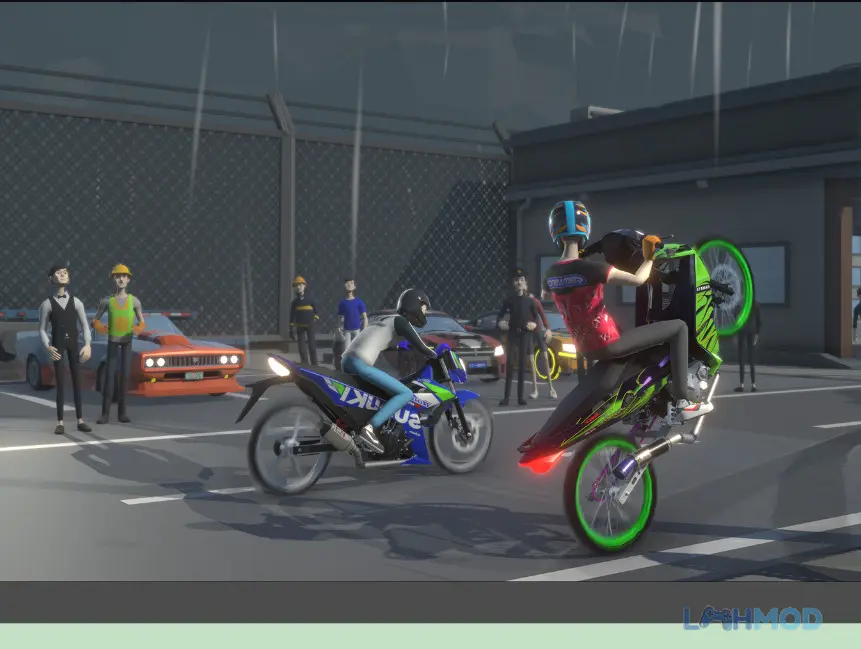 Ảnh 1 của Tải Asian Drag Champion Mod Apk 1.0.6 (Vô Hạn Tiền) cho Android iOs Cảnh đua xe kéo gay cấn trên đường phố châu Á trong Asian Drag Champion