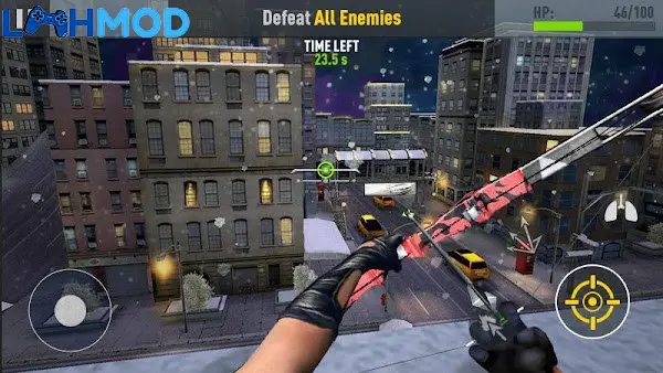 Ảnh 2 của Assassin Archer MOD APK 1.2.3 (Mở khóa) Android iOS Cảnh game Assassin Archer MOD với nhân vật đang ngắm bắn từ xa
