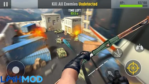 Ảnh 3 của Assassin Archer MOD APK 1.2.3 (Mở khóa) Android iOS Cảnh Assassin Archer MOD trong màn chơi với nhiều mục tiêu