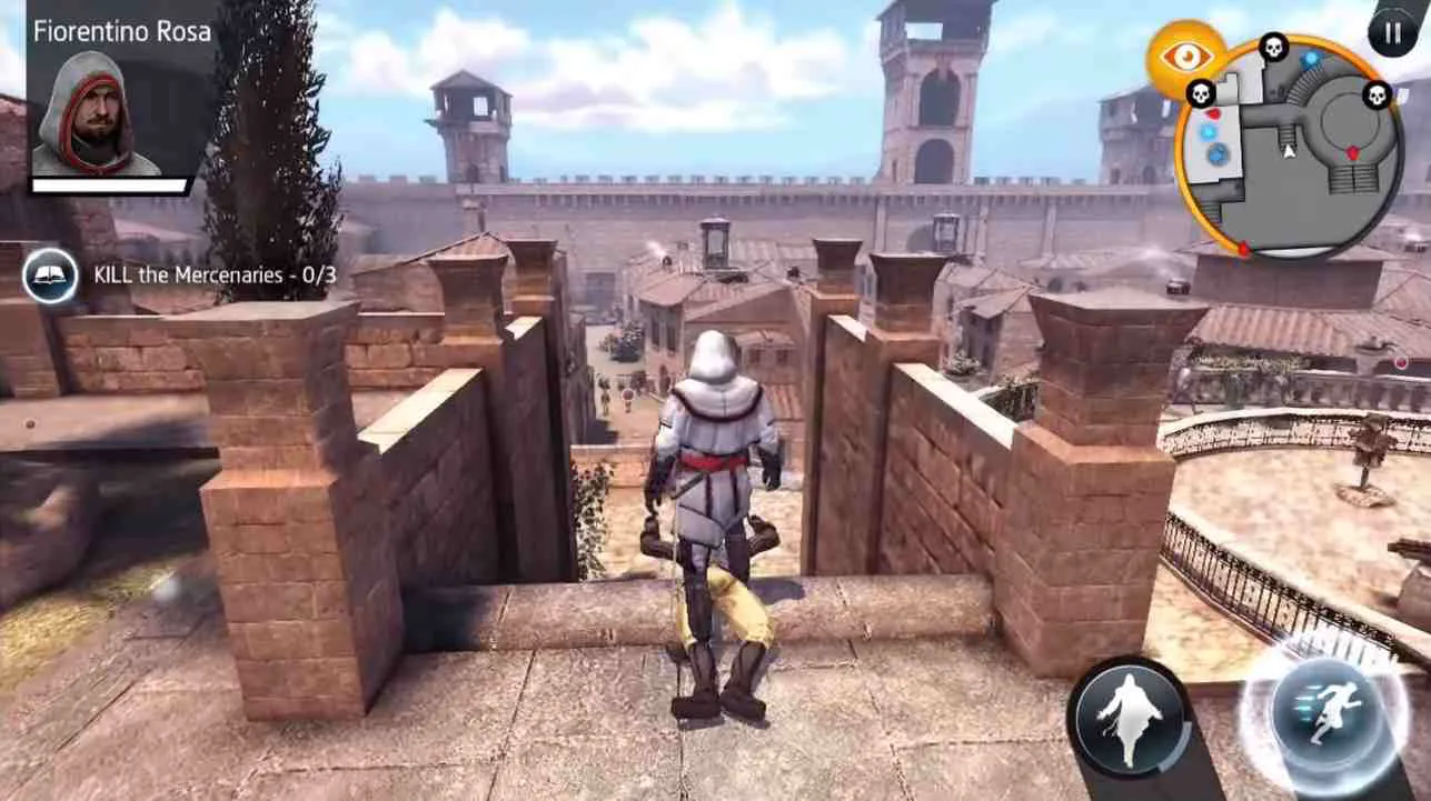 Ảnh 2 của Tải game Assassin’s Creed Identity Mod APK 2.8.7 (Guards Never Attack) Cảnh sát thủ di chuyển linh hoạt trên mái nhà trong Assassin’s Creed Identity Mod