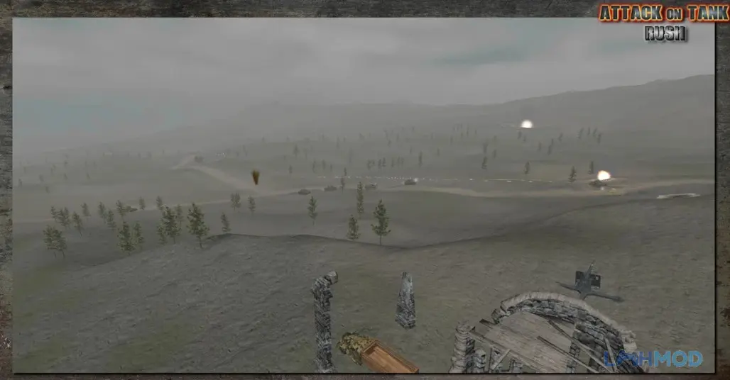 Ảnh 1 của Tải Attack on tank rush Mod Apk 4.0.1 (Vô Hạn Tiền) cho Android iOs Xe tăng chiến đấu trên chiến trường rộng lớn trong Attack on Tank Rush