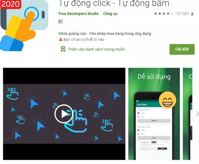 Ảnh 2 của Tải ứng dụng Auto Clicker MOD APK 1.6.1 (MOD mở khóa) cho Android iOS Giao diện chính của Auto Clicker