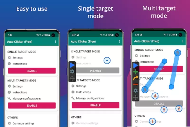 Ảnh 4 của Tải ứng dụng Auto Clicker MOD APK 1.6.1 (MOD mở khóa) cho Android iOS Người dùng dễ dàng điều chỉnh cài đặt trong Auto Clicker