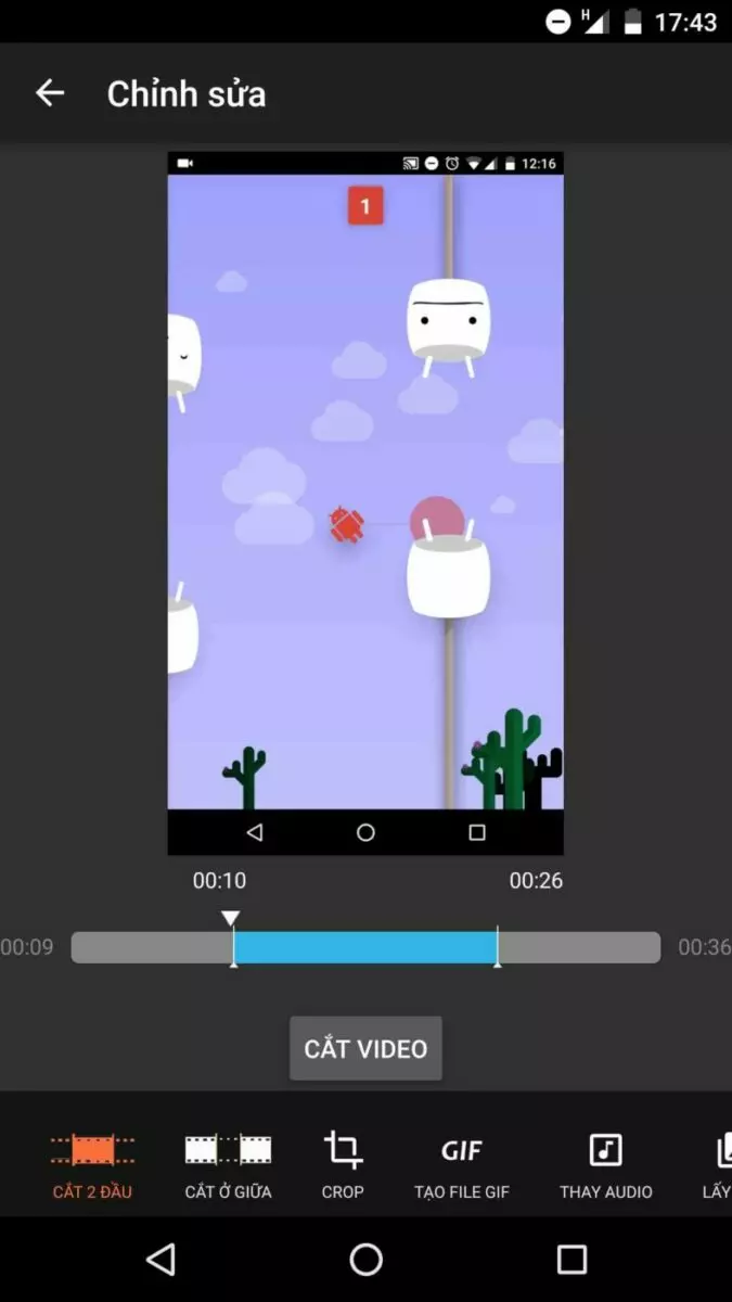 Ảnh 1 của Tải App AZ Screen Recorder Mod APK 5.9.6 (Mở khóa VIP) Màn hình chỉnh sửa video trong AZ Screen Recorder Mod