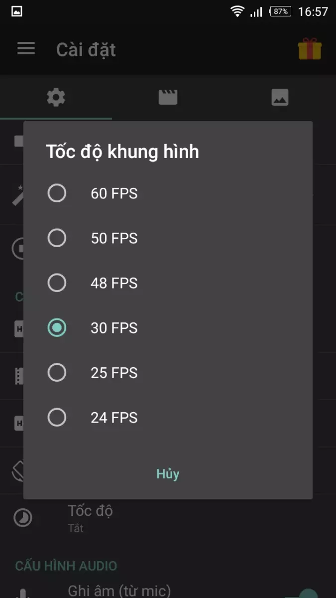 Ảnh 2 của Tải App AZ Screen Recorder Mod APK 5.9.6 (Mở khóa VIP) Cài đặt độ phân giải và tùy chọn quay video của AZ Screen Recorder Mod