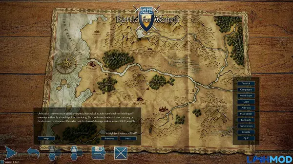 Ảnh 2 của Tải Battle For Wesnoth Apk 1.14.17-57 cho Android, IOS Cảnh game Battle For Wesnoth đang giao chiến trên bản đồ