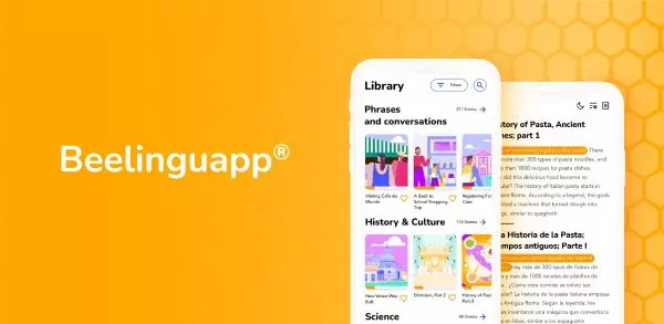 Ảnh 3 của Tải ứng dụng Beelinguapp MOD APK 2.914 (Mở Khóa Premium) cho Android iOs Beelinguapp cung cấp các bài học và bài tập được cập nhật hàng tuần