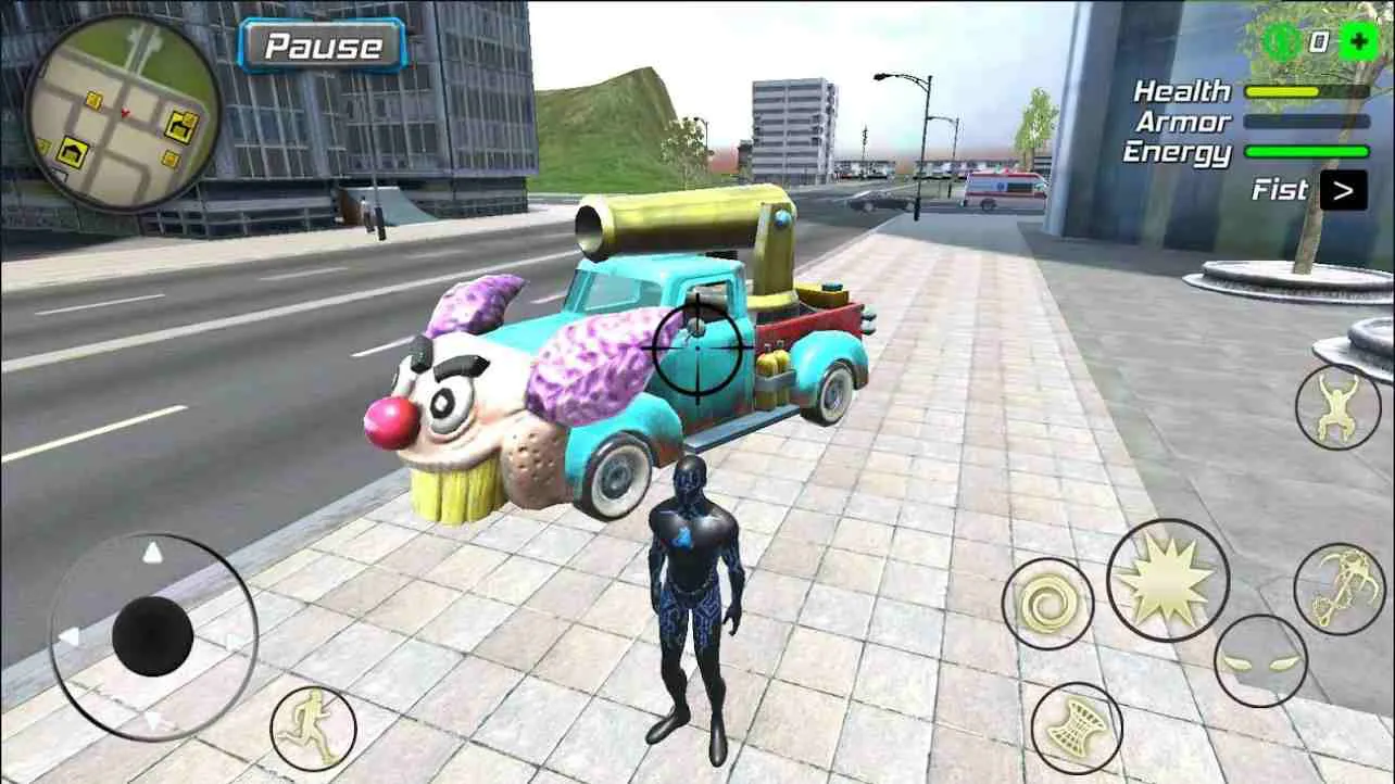 Ảnh 3 của Tải game Black Hole Hero Mod APK v1.8.4 (Vô Hạn Tiền) Black Hole Hero Mod với góc nhìn người thứ ba trong môi trường đô thị