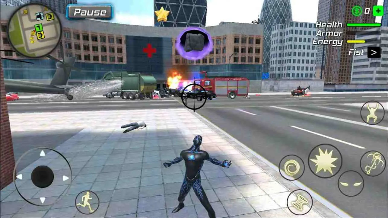 Ảnh 4 của Tải game Black Hole Hero Mod APK v1.8.4 (Vô Hạn Tiền) Hệ thống kỹ năng đặc biệt của người máy trong Black Hole Hero Mod