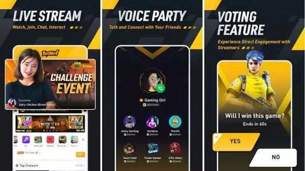 Ảnh 3 của Tải BOOYAH! Nền tảng live stream cho game thủ MOD APK 1.50.25 Người dùng đang xem một buổi phát trực tiếp trên ứng dụng BOOYAH!
