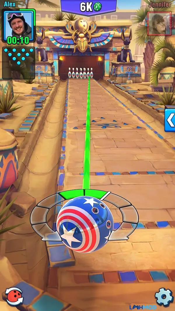 Ảnh 4 của Tải game Bowling Crew Mod Apk 1.38 (Vô hạn Vàng) Android, IOS Các loại bóng bowling khác nhau trong game Bowling Crew
