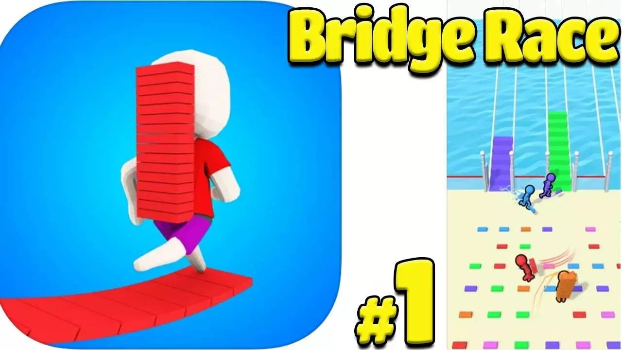 Ảnh 2 của Tải game Bridge Race Mod APK v3.58 (Menu, Vô Hạn Coins) Tải Bridge Race Mod: Xây Cầu Vượt Chướng Ngại Vật